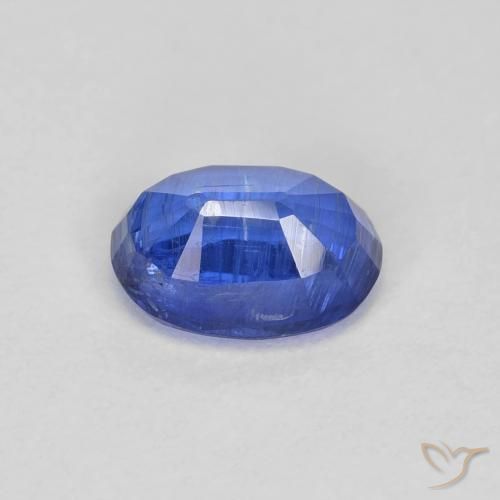 Kyanite Gemstone in 7 x 5.2 mm Size for Sale, Kyanite Stone in Deep Blue Color