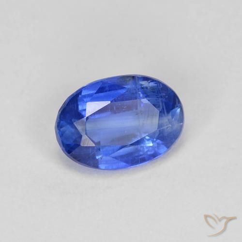 0.99 ct Blue Kyanite Stone, Natural Kyanite in Oval Facet Shape for Sale