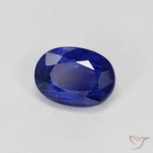 1.32 ct Blue Kyanite Stone, Natural Kyanite in Oval Facet Shape for Sale