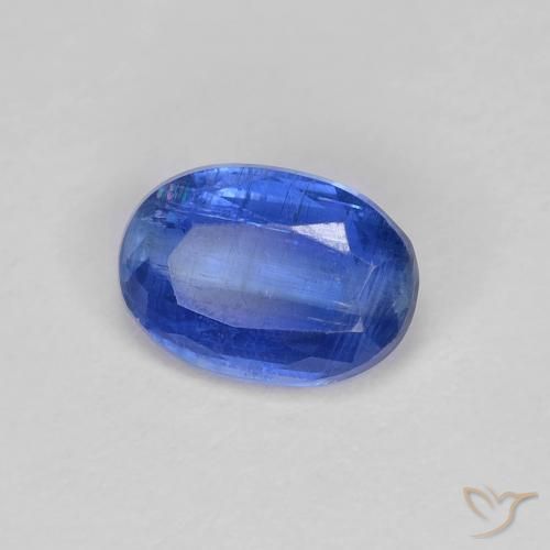 1.06 ct Blue Kyanite Stone, Natural Kyanite in Oval Facet Shape for Sale