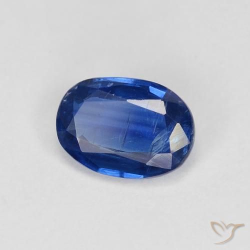 1.02 ct Blue Kyanite Stone, Natural Kyanite in Oval Facet Shape for Sale
