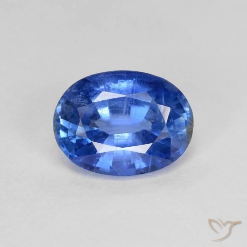 Disthène Bleu oval facet 1,6 ct du Népal, dimension 8,2 x 6,1mm, pierre gemme naturelle Non traité, pureté vs-si, 1 pièce Disthène de couleur Bleu foncé, dureté Mohs de 6 à 7, Photo A