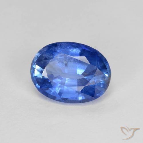 1.60 ct Blue Kyanite Stone, Natural Kyanite in Oval Facet Shape for Sale