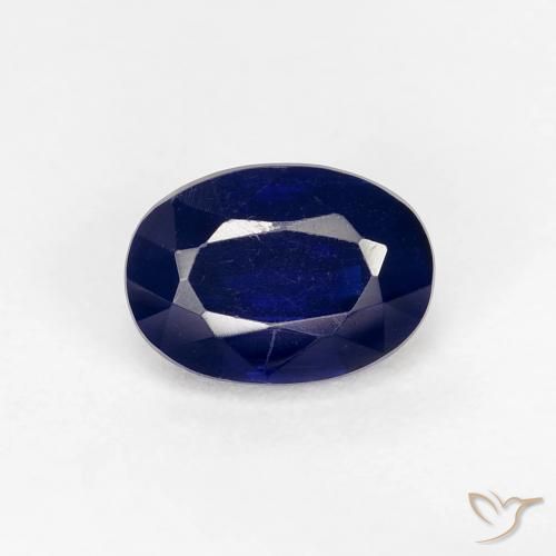 1.12ct Natural Very Deep Blue Kyanite, Oval, VS-SI