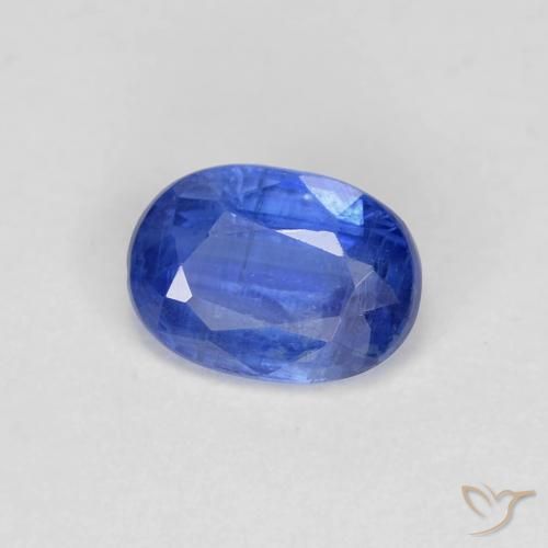 0.98 ct Blue Kyanite Stone, Natural Kyanite in Oval Facet Shape for Sale