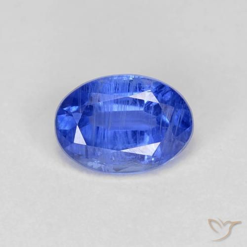 1.14ct Natural Dark Blue Kyanite, Oval, VS-SI