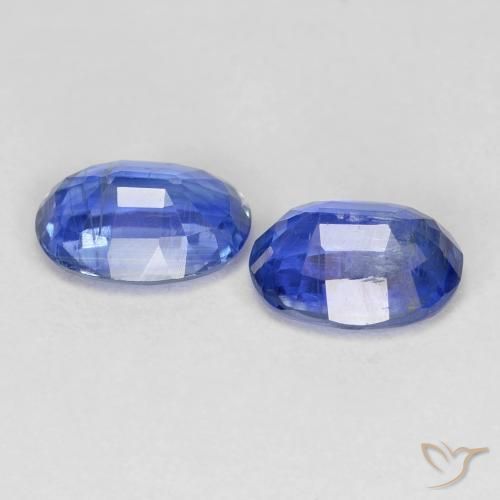 Kyanite Gemstones in 7 x 5 mm (calibrated) Size for Sale, Kyanite Stones in Navy Blue Color