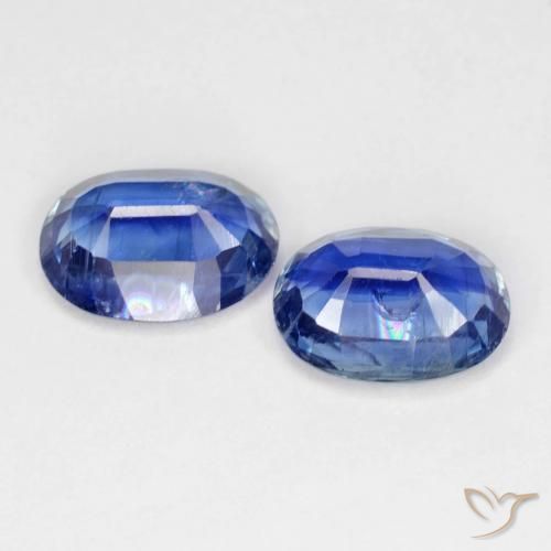 Kyanite Gemstones in 8 x 6 mm (calibrated) Size for Sale, Kyanite Stones in Dark Blue Color