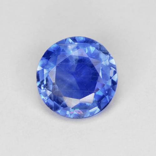 1.00 ct Blue Kyanite Gemstone, Kyanite Gem in Round Facet Shape for Sale.