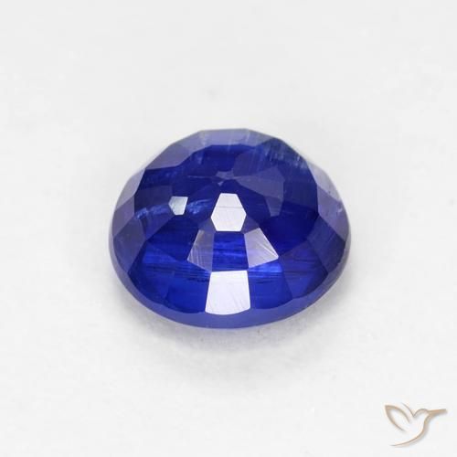 Kyanite Gemstone in 6 mm (calibrated) Size for Sale, Kyanite Stone in Intense Navy Blue Color