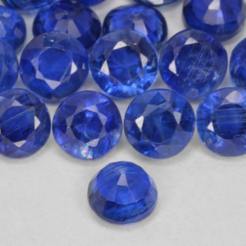 Kyanite Gemstone in 4.3 mm Size for Sale, Kyanite Stone in Navy Blue Color