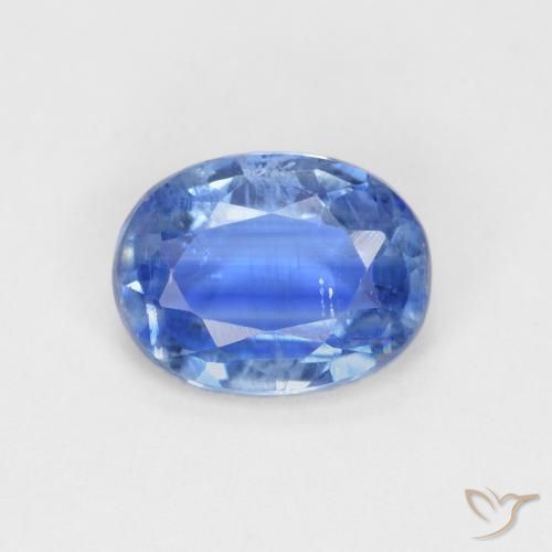 1.52ct Natural Light Blue Kyanite, Oval, VS-SI, Photo A