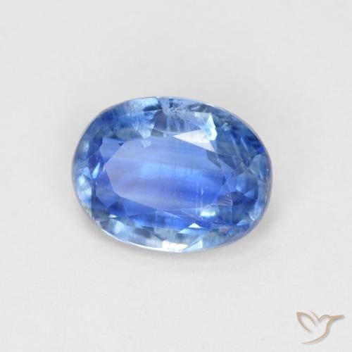 1.52 ct Blue Kyanite Stone, Natural Kyanite in Oval Facet Shape for Sale