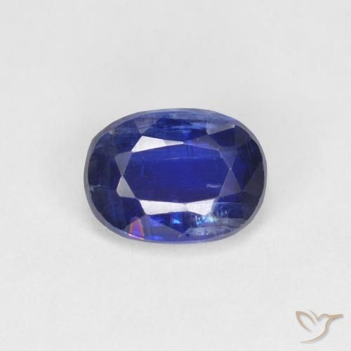 1.30ct Natural Deep Blue Kyanite, Oval, VS-SI