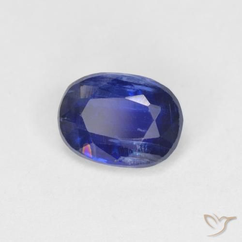 1.30 ct Blue Kyanite Stone, Natural Kyanite in Oval Facet Shape for Sale