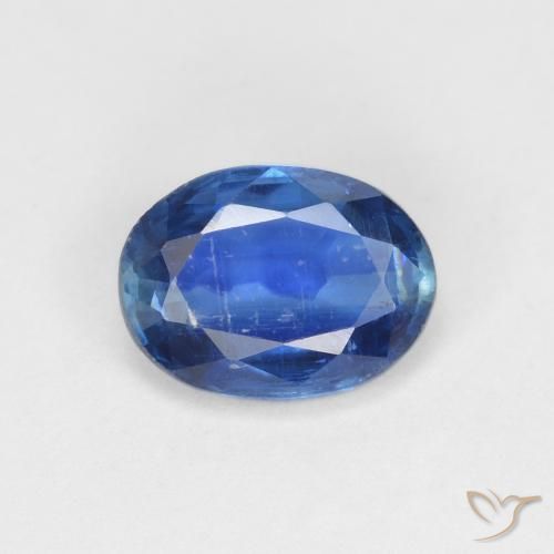 1.45ct Natural Navy Blue Kyanite, Oval, VS-SI, Photo A