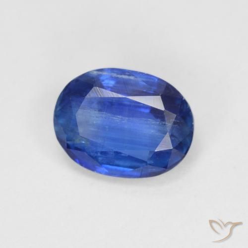 1.69 ct Blue Kyanite Stone, Natural Kyanite in Oval Facet Shape for Sale