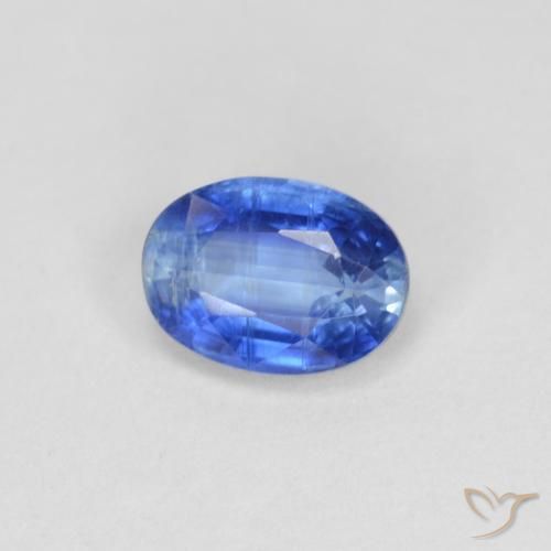 1.00 ct Blue Kyanite Stone, Natural Kyanite in Oval Facet Shape for Sale