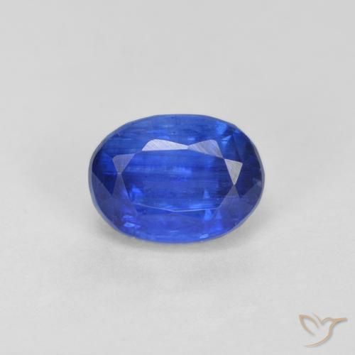 1.45ct Natural Deep Egyptian Blue Kyanite, Oval, VS-SI