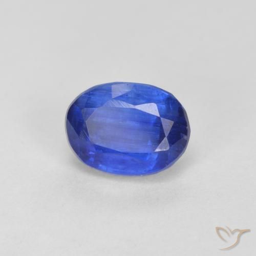 1.45 ct Blue Kyanite Stone, Natural Kyanite in Oval Facet Shape for Sale