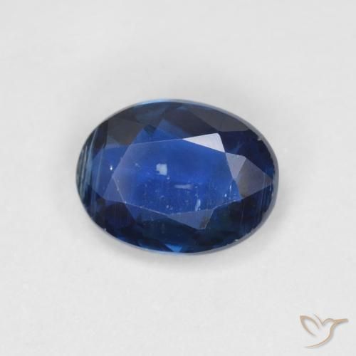 1.39ct Natural Navy Blue Kyanite, Oval, VS-SI