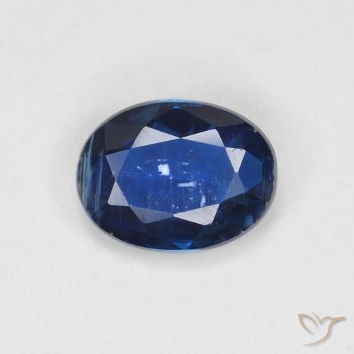 1.39 ct Blue Kyanite Stone, Natural Kyanite in Oval Facet Shape for Sale