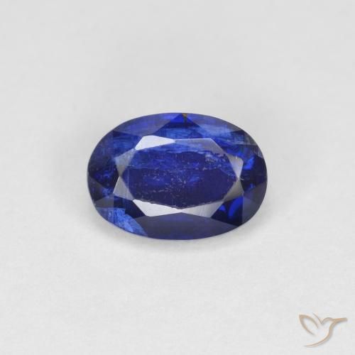 1.12ct Natural Dark Blue Kyanite, Oval, VS-SI