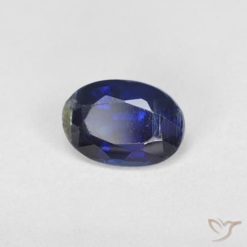 0.99 ct Blue Kyanite Stone, Natural Kyanite in Oval Facet Shape for Sale