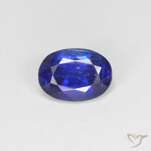 0.97ct Natural Dark Blue Kyanite, Oval, VS-SI