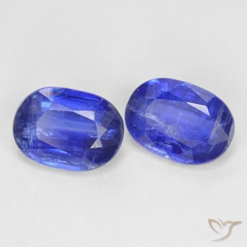 2.01 ctw Blue Kyanite Stones, Natural Kyanite in Oval Facet Shape for Sale