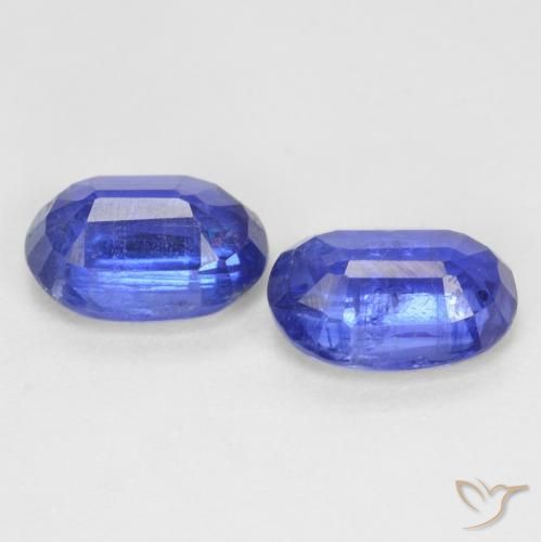 Kyanite Gemstones in 7 x 5 mm (calibrated) Size for Sale, Kyanite Stones in Dark Blue Color