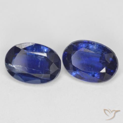 2.03 ctw Blue Kyanite Stones, Natural Kyanite in Oval Facet Shape for Sale
