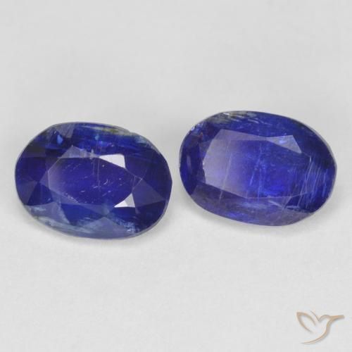 2.02 ctw Blue Kyanite Stones, Natural Kyanite in Oval Facet Shape for Sale