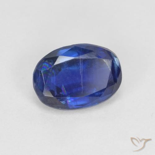 1.06 ct Blue Kyanite Stone, Natural Kyanite in Oval Facet Shape for Sale