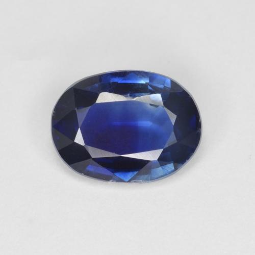 Cianita Azul oscuro Ovalada de 1.36 ct de Nepal, dimensión 8,1 x 6,1mm, piedra preciosa natural No tratado, claridad VS, Cianita Forma ovalada de 1 pieza, dureza de Mohs de 6 - 7 , Photo A