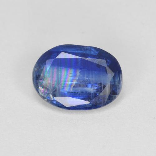 Cianita Azul Forma ovalada de 7,1 x 5,2mm de Nepal, peso de 0.9 ct, piedra preciosa natural No tratado en claridad si, Cianita de 1 pieza - Color: Azul oscuro, dureza Mohs de 6 - 7, Photo A
