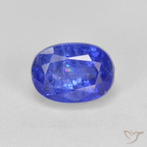 1.64ct Natural Bright Blue Kyanite, Oval, SI
