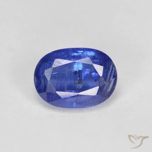 1.44ct Natural Deep Blue Kyanite, Oval, SI