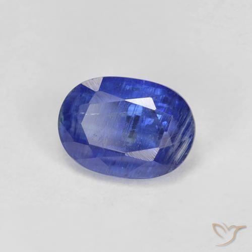 1.44 ct Blue Kyanite Stone, Natural Kyanite in Oval Facet Shape for Sale