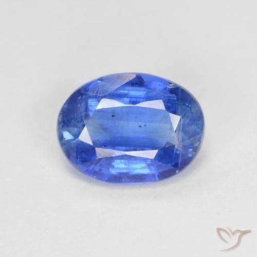1.54ct Natural Deep Azure Blue Kyanite, Oval, VS-SI