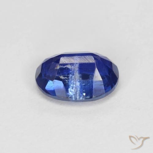 Kyanite Gemstone in 7 x 5 mm (calibrated) Size for Sale, Kyanite Stone in Intense Navy Blue Color