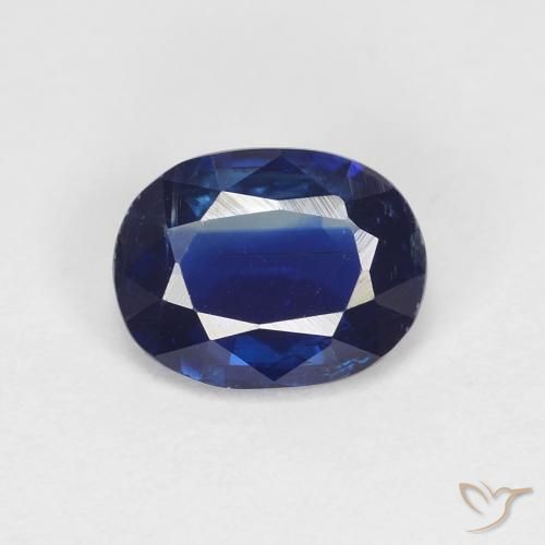 1.39ct Natural Navy Blue Kyanite, Oval, VS-SI