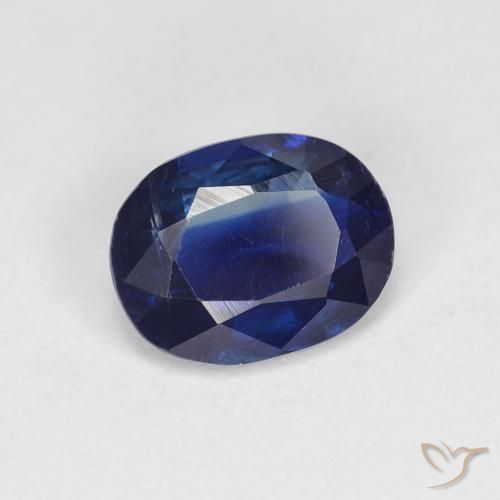 1.39 ct Blue Kyanite Stone, Natural Kyanite in Oval Facet Shape for Sale