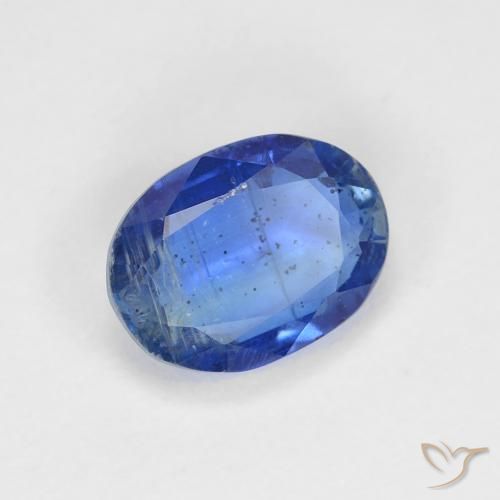 1.74 ct Blue Kyanite Stone, Natural Kyanite in Oval Facet Shape for Sale