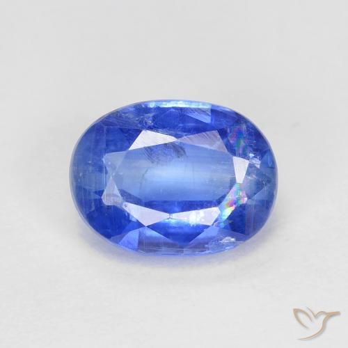 1.81ct Natural Deep Azure Blue Kyanite, Oval, VS-SI