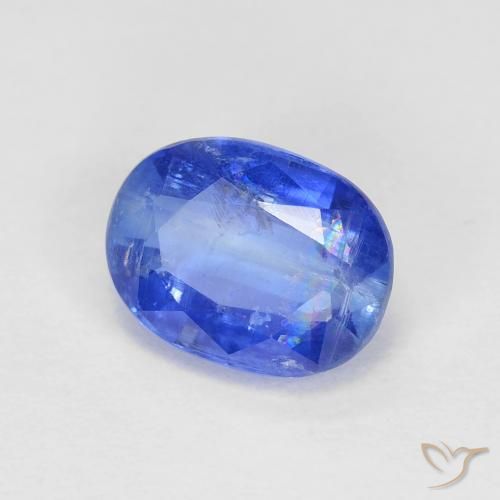 1.81 ct Blue Kyanite Stone, Natural Kyanite in Oval Facet Shape for Sale