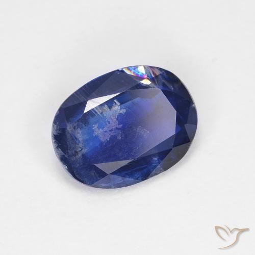 1.42 ct Blue Kyanite Stone, Natural Kyanite in Oval Facet Shape for Sale