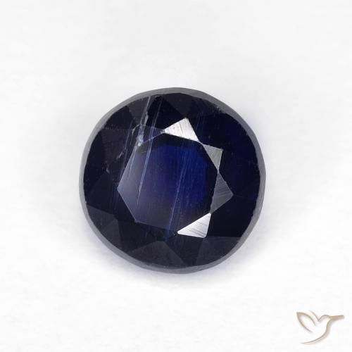 1.31 ct Blue Kyanite Stone, Natural Kyanite in Round Facet Shape for Sale