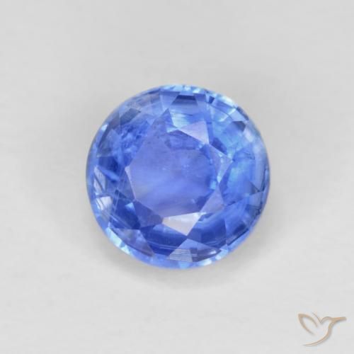 1.32 ct Blue Kyanite Stone, Natural Kyanite in Round Facet Shape for Sale