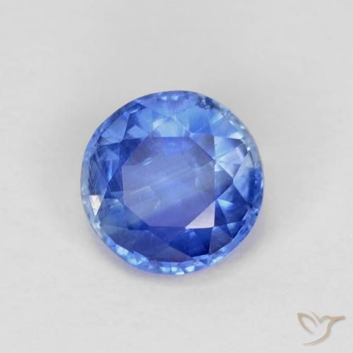 1.08 ct Blue Kyanite Stone, Natural Kyanite in Round Facet Shape for Sale